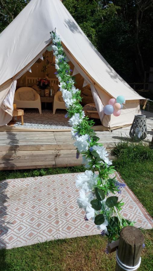 Hopgarden Glamping - Luxury 6M Bell Tent Wadhurst Extérieur photo