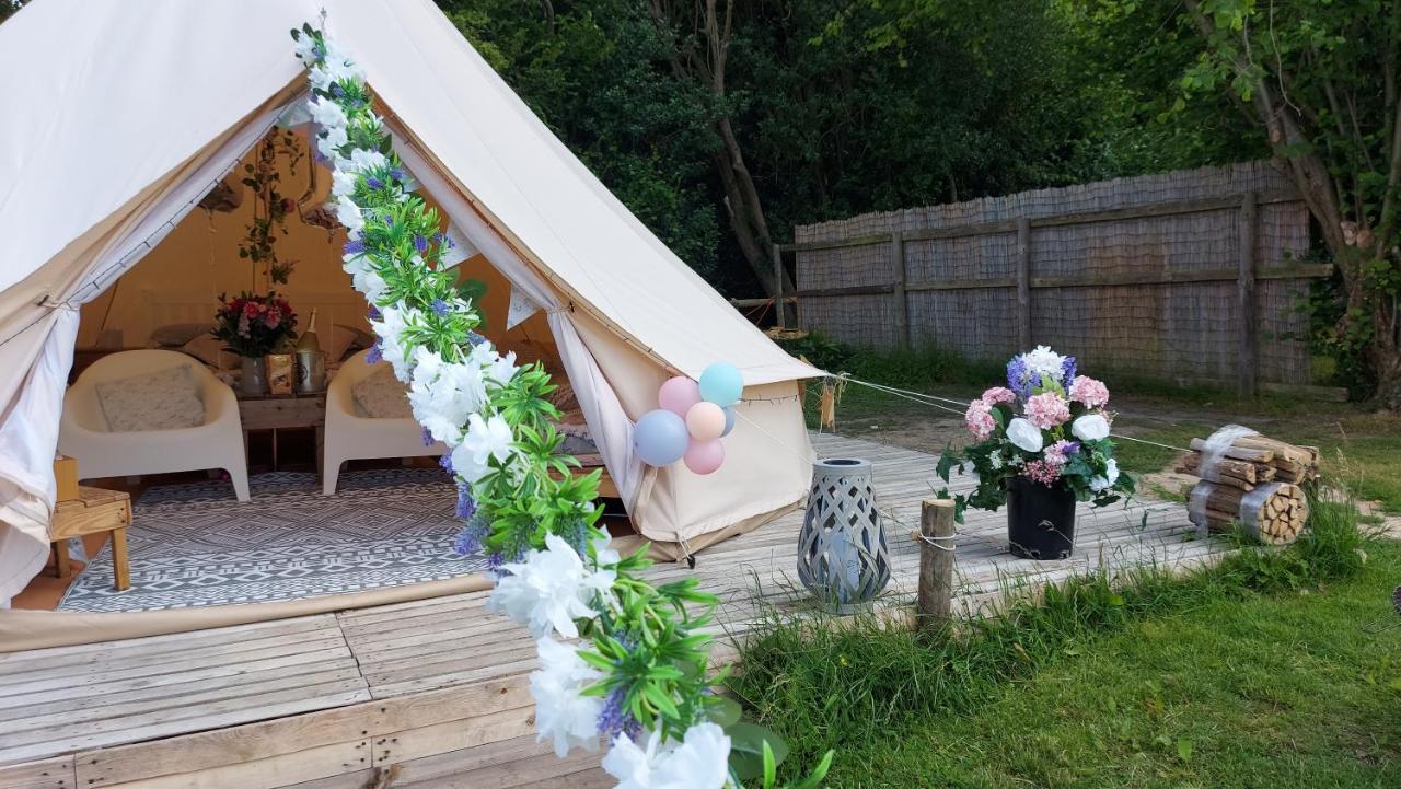Hopgarden Glamping - Luxury 6M Bell Tent Wadhurst Extérieur photo