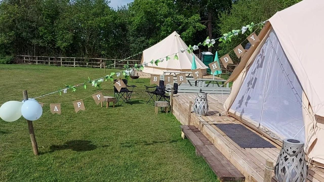 Hopgarden Glamping - Luxury 6M Bell Tent Wadhurst Extérieur photo