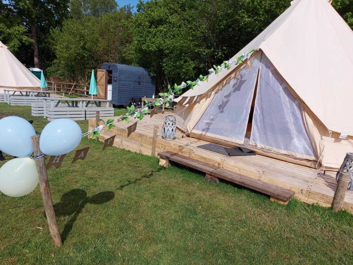 Hopgarden Glamping - Luxury 6M Bell Tent Wadhurst Extérieur photo